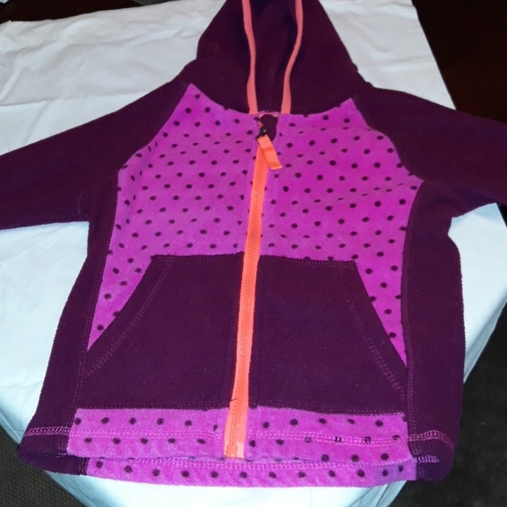 Like New.Cute Fleece Colorful Polka Dot Jacket
